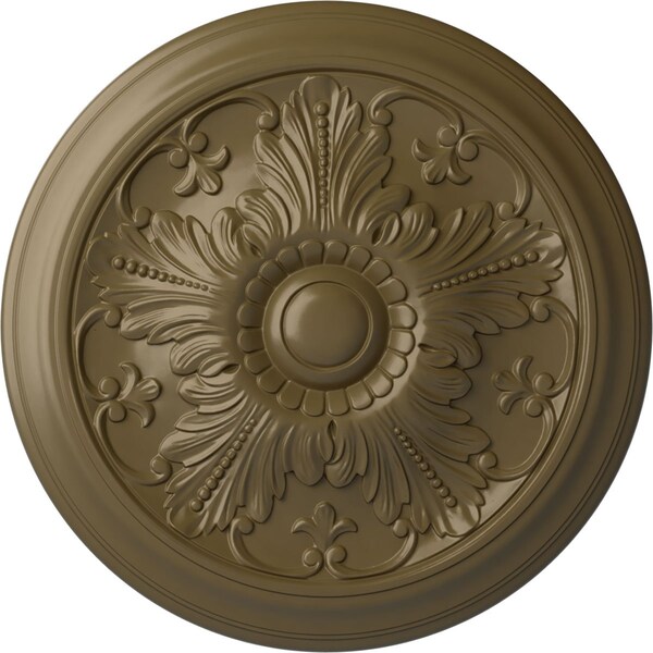 Ekena Millwork Vienna Ceiling Medallion (Fits Canopies up to 3 1/4"), 16 7/8"OD x 5/8"P, Mississippi Mud CM17VIMMF - main